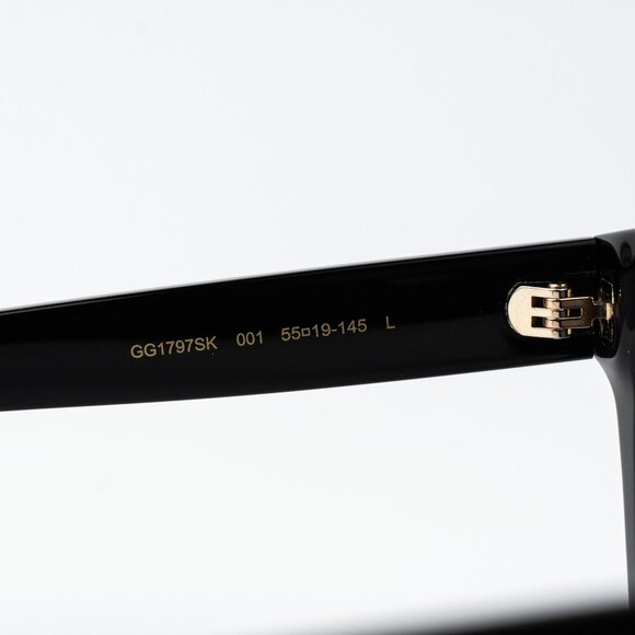 Gucci Men Sunglasses Black Grey Square GG1797SK 001 NEW AUTHENTIC - Picture 12 of 15